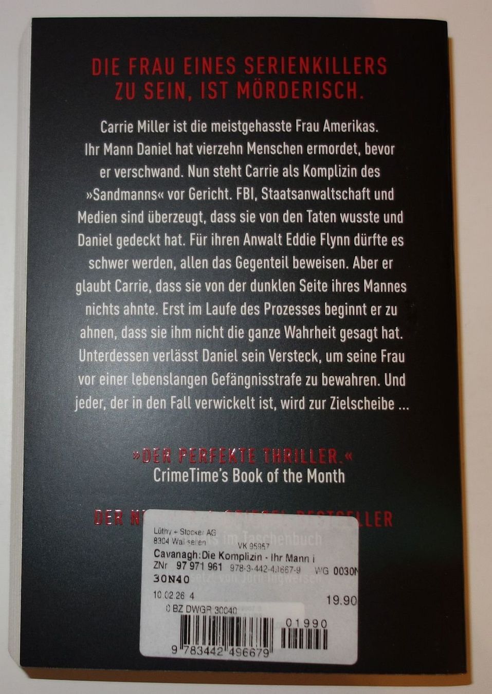 Libri: DIE KOMPLIZIN  -  Thriller von Steve Cavanagh – Usato da Dietlikon venduto da Web-Trader 2