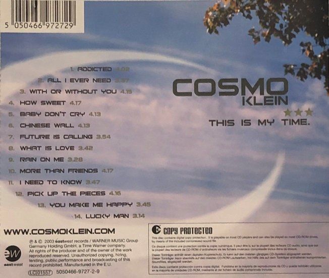 CD: Cosmo Klein – This is my time – Usato da Grüningen venduto da azulverde 1