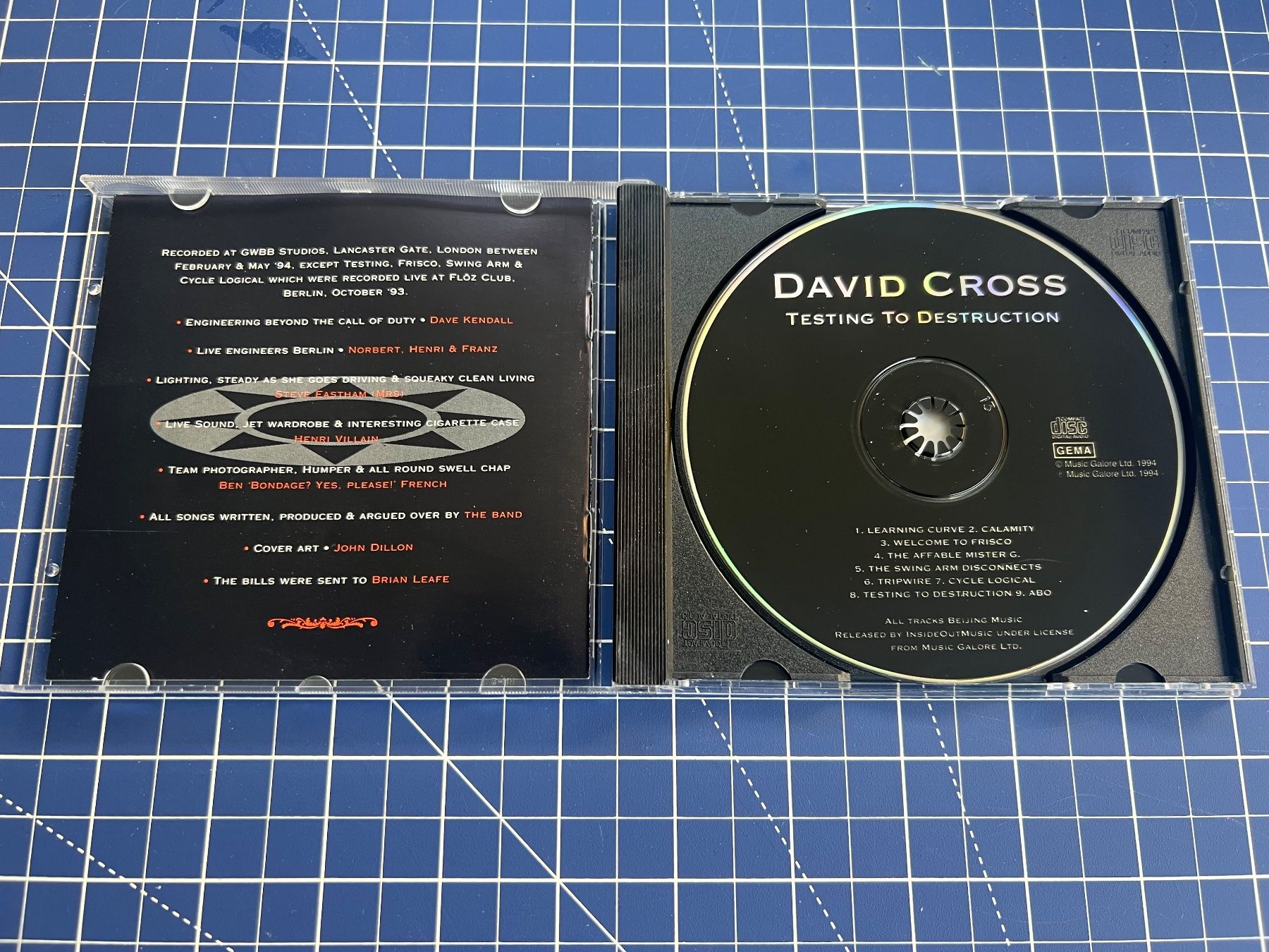 CDs: David Cross – Testing To Destruction – Gebraucht aus st.gallen von sophiephie 1
