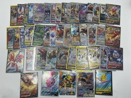 Diverse Pokémon karten 50stk Holos, Ex, V usw Sammlung ab 1-