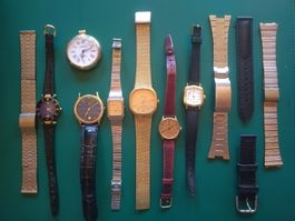 Lot de montres vintages - Quartz et accessoires