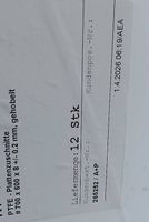 PTFE Platten 120 Stück 635x555x8mm gehobelt neuwertig