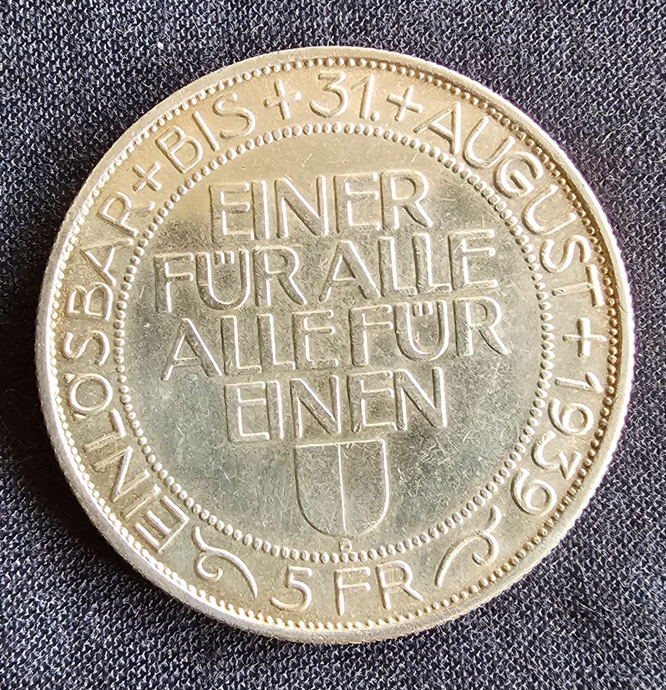 Medaillen: Eidg. Schützenfest Luzern 1939/2 – Neu (gemäss Beschreibung) aus Balsthal von mil_js2d 1