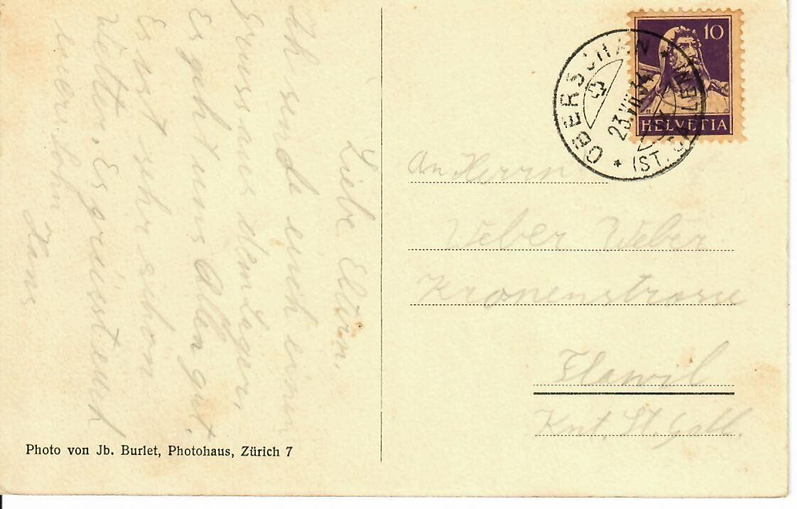 Cartoline postali: Burgruine Gretschins - Wartau – Usato da Hochdorf venduto da Ziegel-16 1