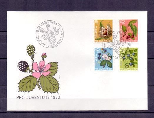 Tutti i francobolli: CH FDC Pro Juventute Satz 1973 – Usato da Koblenz venduto da Markenhimmel