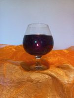 Verre couleur prune