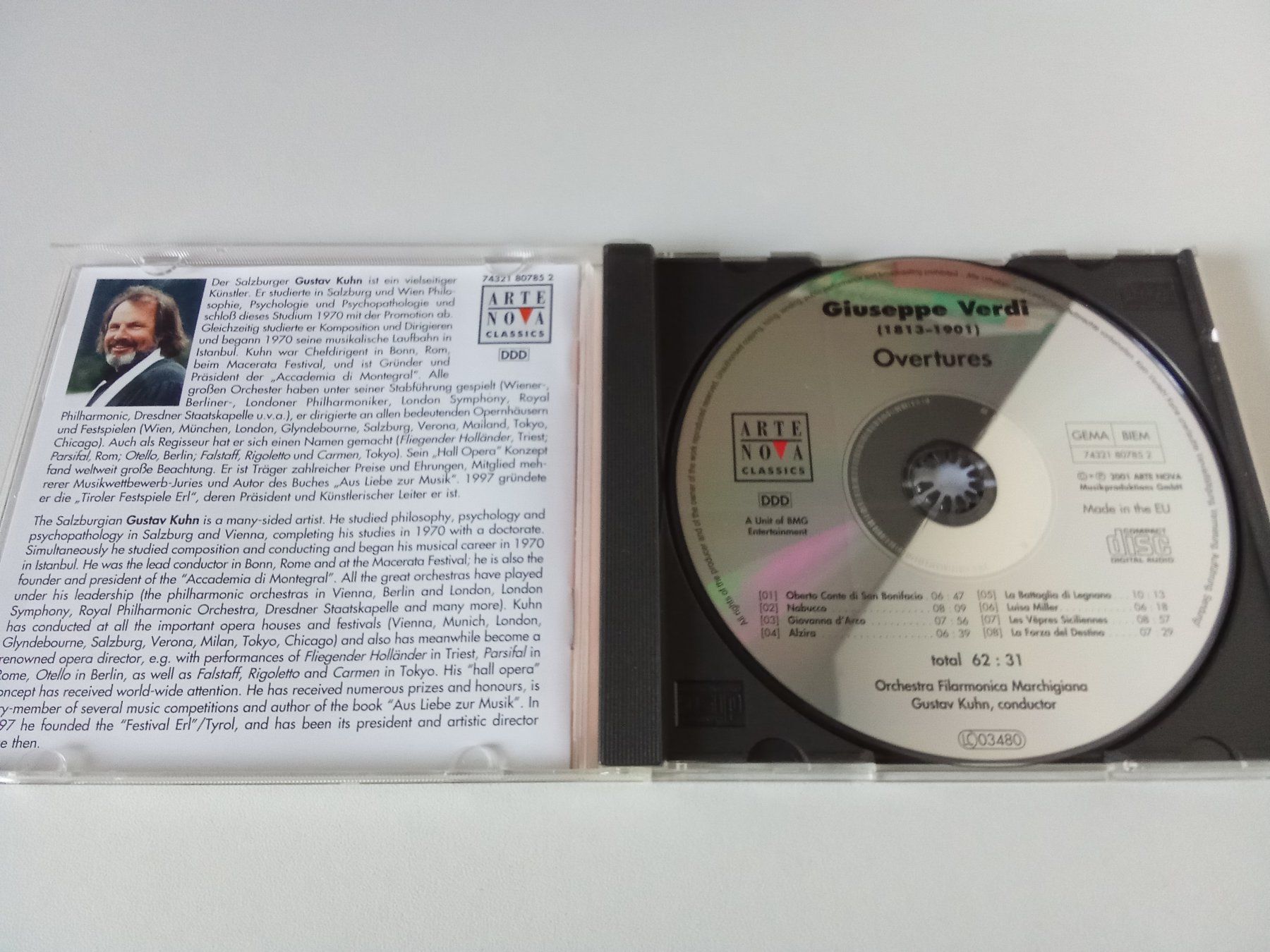 CD: Giuseppe Verdi, 8 Ouvertüren – Usato da Bilten venduto da Bora3 2