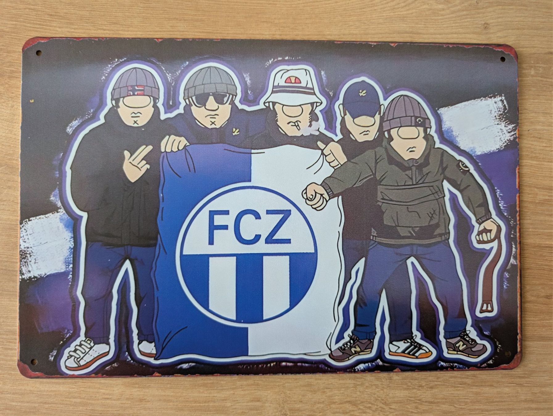 FCZ Insegne: FCZ Blechschild Südkurve – Nuovo (secondo la descrizione) da Steinmaur venduto da ShOWTeK