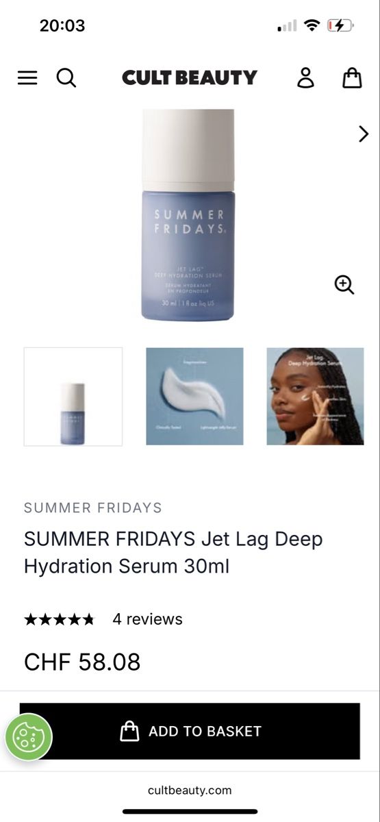 Gesichtspflege: Summer Fridays Jet Lag Deep Hydration Serum – Neu und originalverpackt aus Kloten von raf_6nbr 1