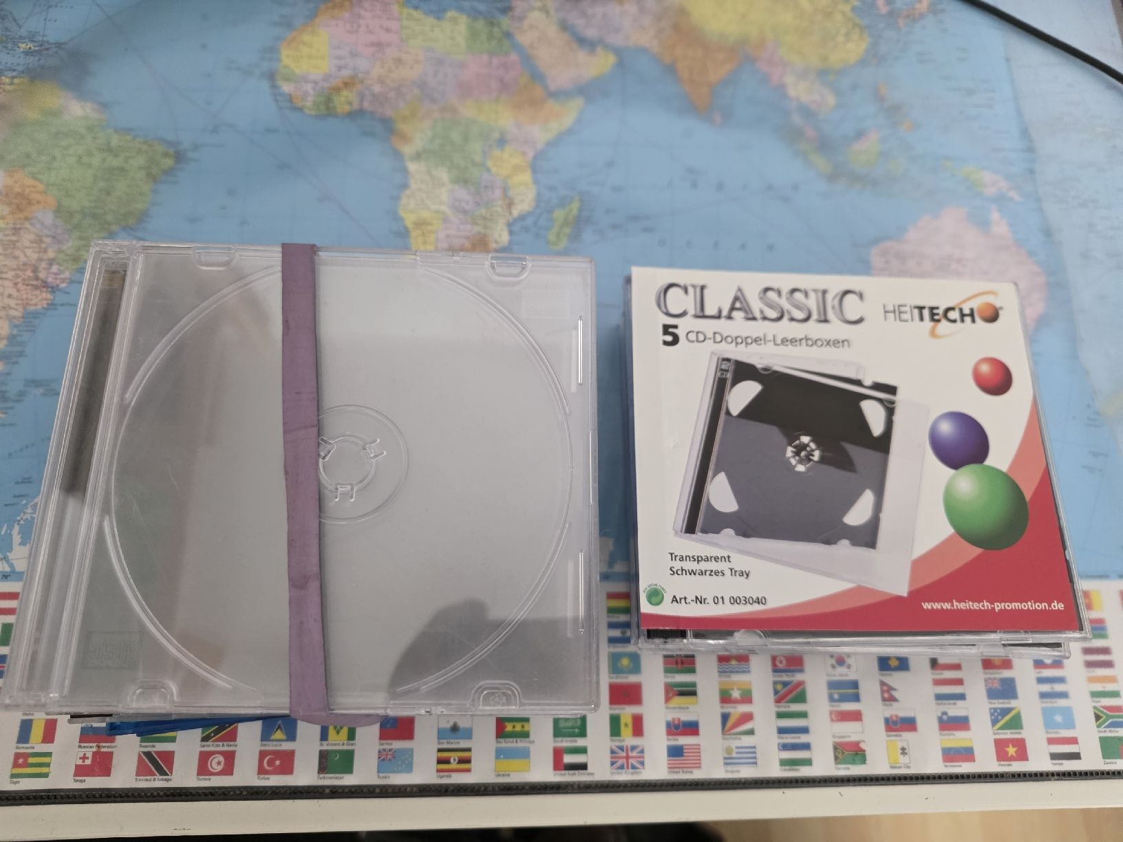 CD: Heitech CD Doppel und einfache Leerboxen 15 Stück – Usato da Sempach Station venduto da SwissRolli