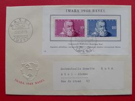 1948: W31 (IMABA-Block) sauber auf Brief, Kat: 100.-