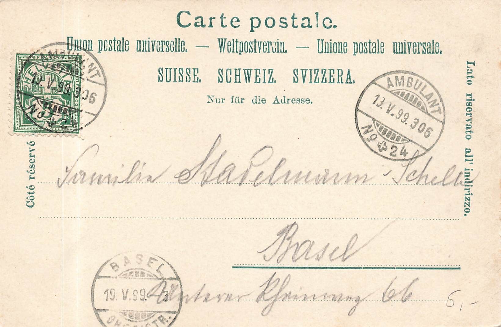 Cartoline postali: Winterthur ZH Bahnhof – Usato da Biasca venduto da Blenio71 1