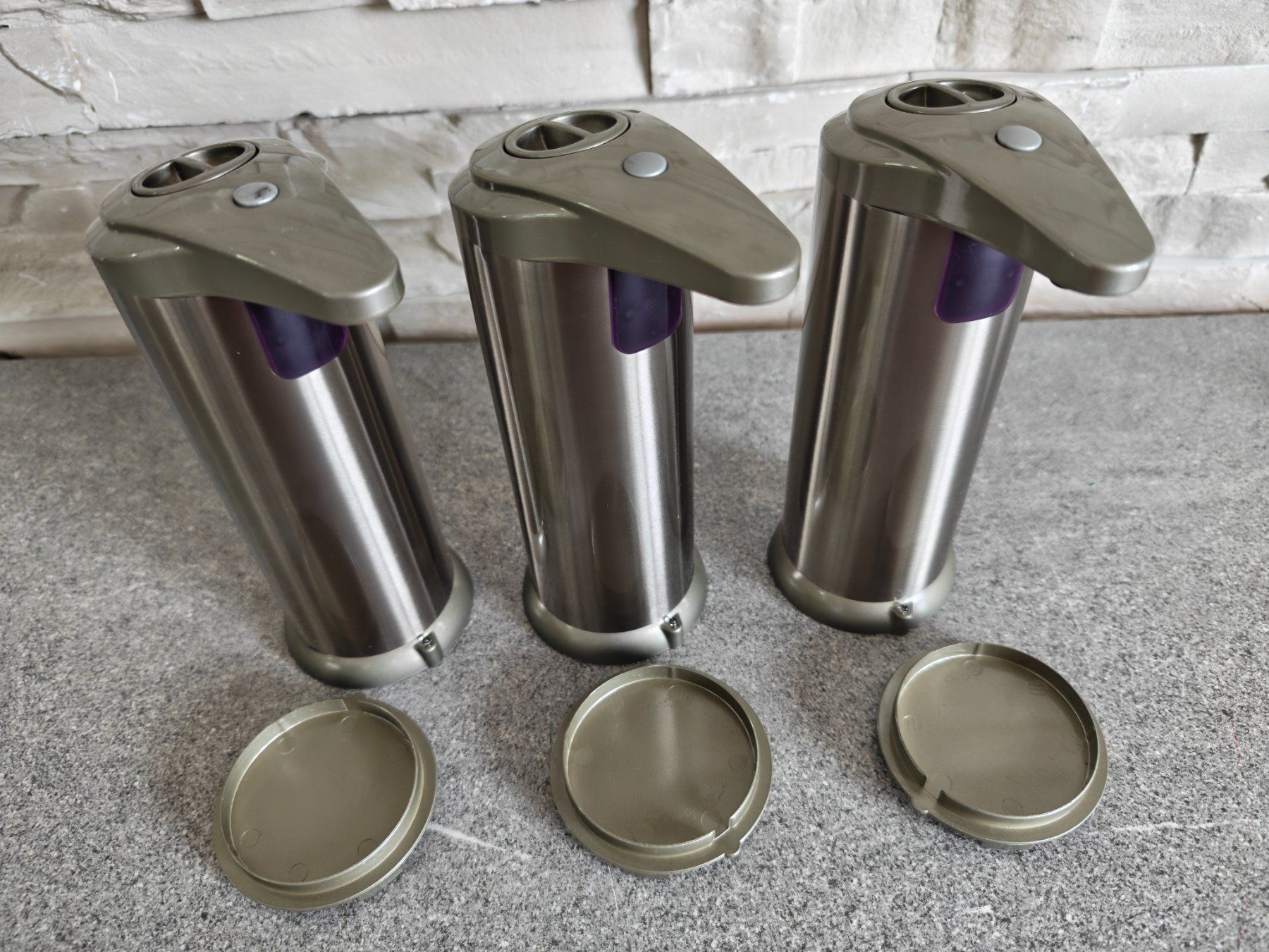 Portasapone: 3 x Seifenspender Infrarot Sensor Spender Flüssigseife 220ml – Nuovo (secondo la descrizione) da Baar venduto da Werkzeugzentrum 3
