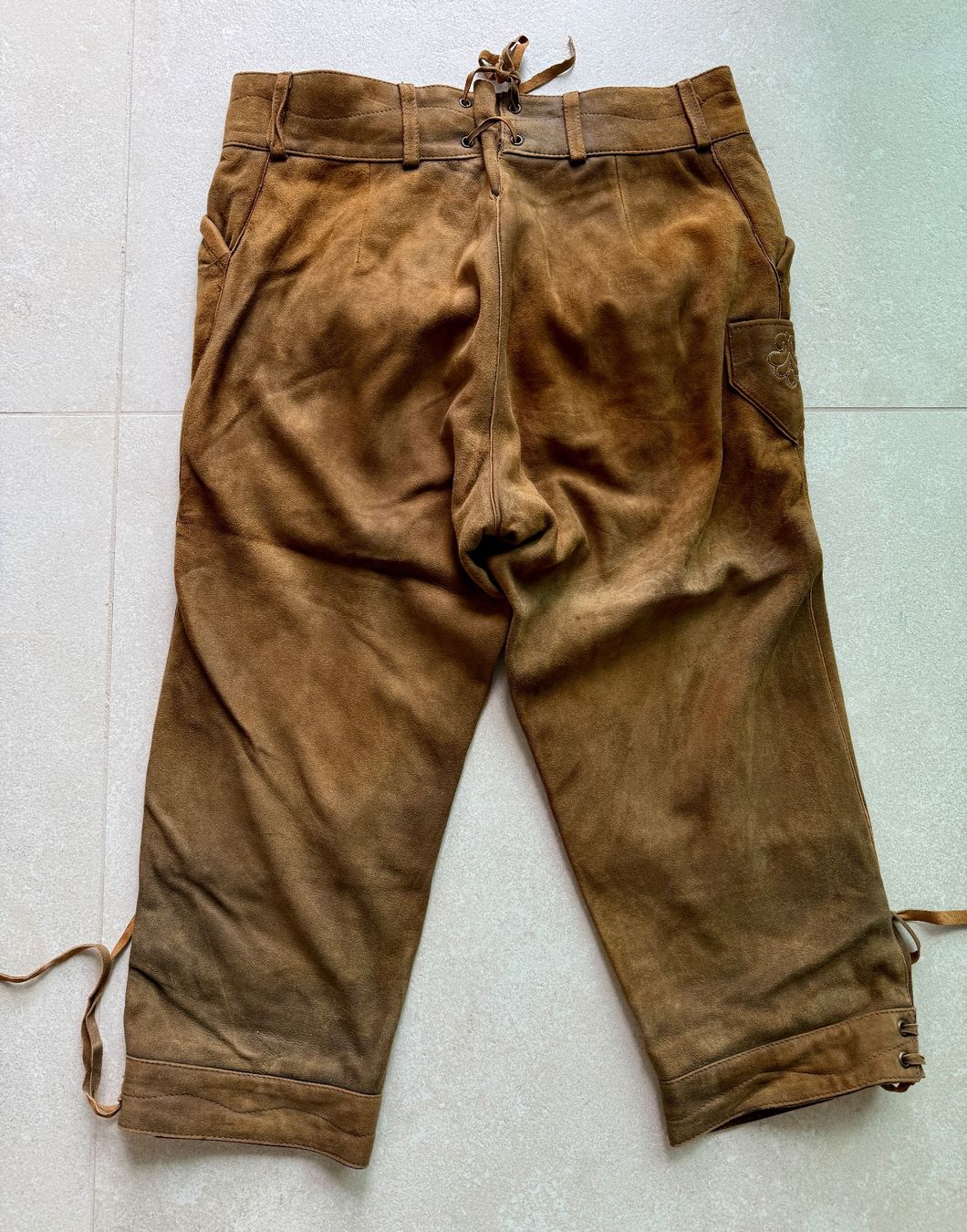 Pantaloni: Orig. Stockerpoint Trachten-Lederhose - Gr. 34 – Usato da Horgen venduto da T2305 1