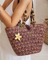 Geflochtene Handtasche Braun