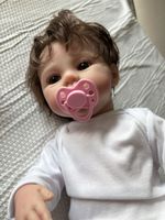 Original Reborn Puppe mit Flasche und Schnuller 48cm
