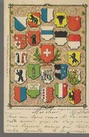 carte postale Cantons suisses