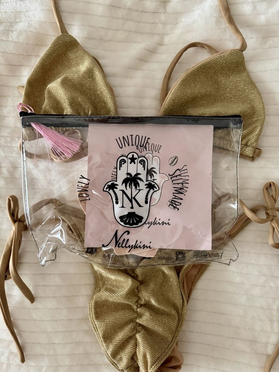 Costumi da bagno & Bikini: Nellykini Bikini in Gold Grösse S – Nuovo (secondo la descrizione) da Rüschlikon venduto da Fa_Chrystelle 2