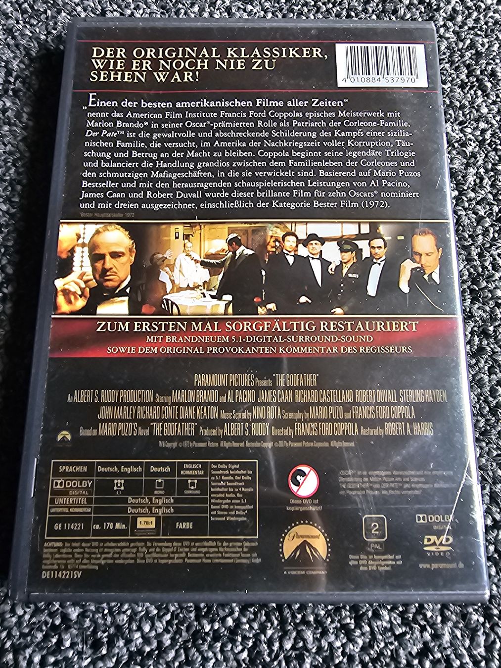Tous les DVDs: Der Pate(22242) – D'occasion à Ruswil par jan_bxl5 1