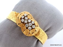 ROLEX PRECISION SECRET VINTAGE 1970ER  18K & DIAMANTEN DAMEN