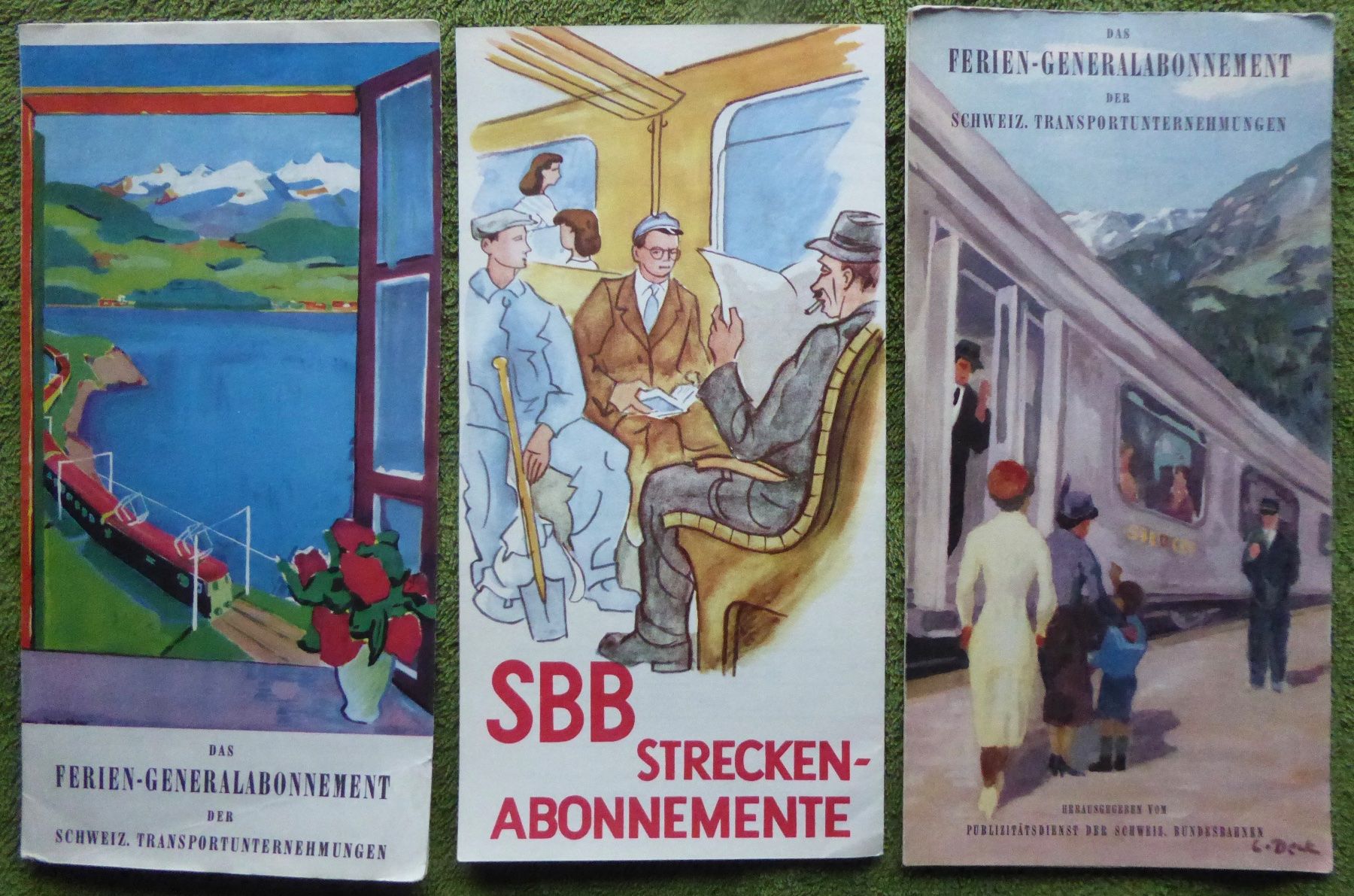Documenti: SBB 3 Prospekte, 1950 und   1952 – Usato da Affoltern am Albis venduto da Cadorso