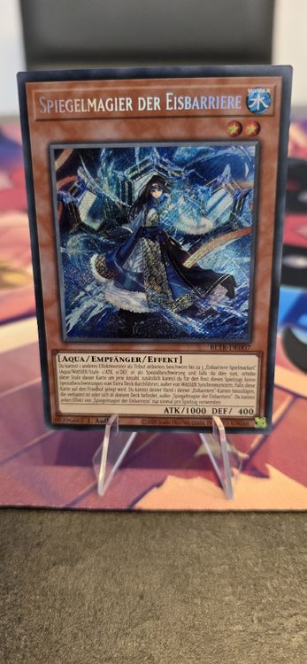 Yugioh Karte: Georgius, Schwertkämpfer Der Eisbarriere – Secret Rare, Deutsch