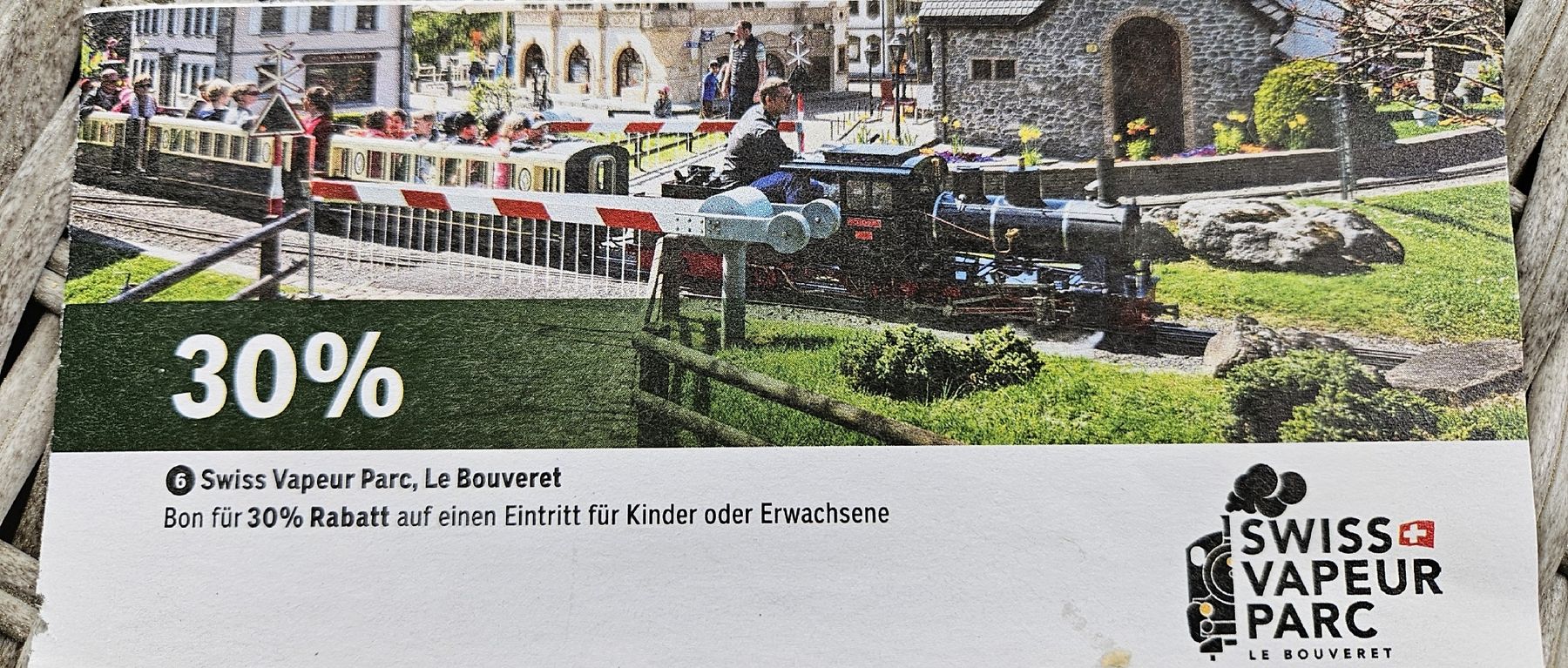 Buoni: 30% Rabatt auf Swiss Vapeur Parc Eintritt – Nuovo e nell'imballaggio originale da Wattwil venduto da Belinda98