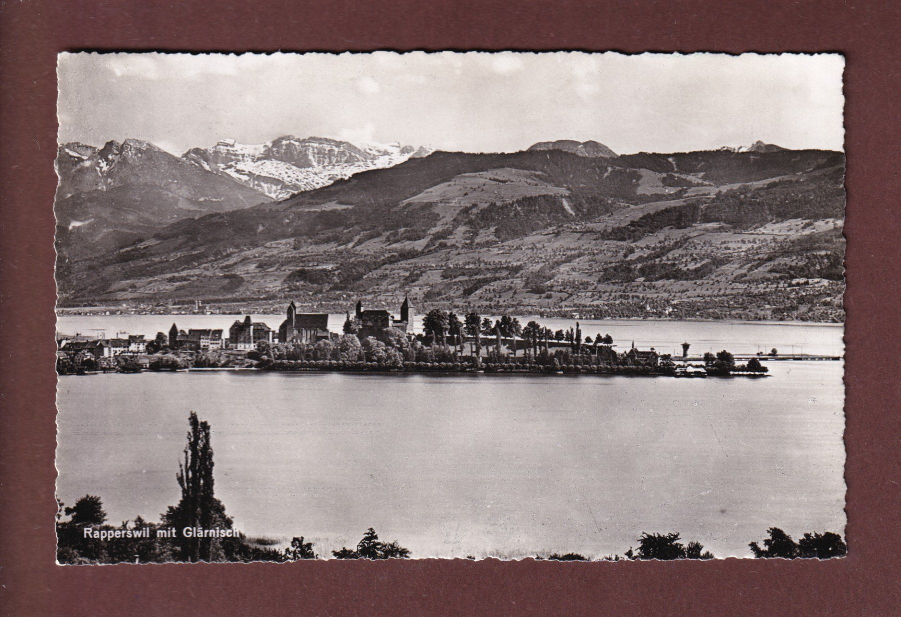 Cartoline postali: RAPPERSWIL mit Glärnisch - 1945 – Usato da Pully venduto da nicecards-shop