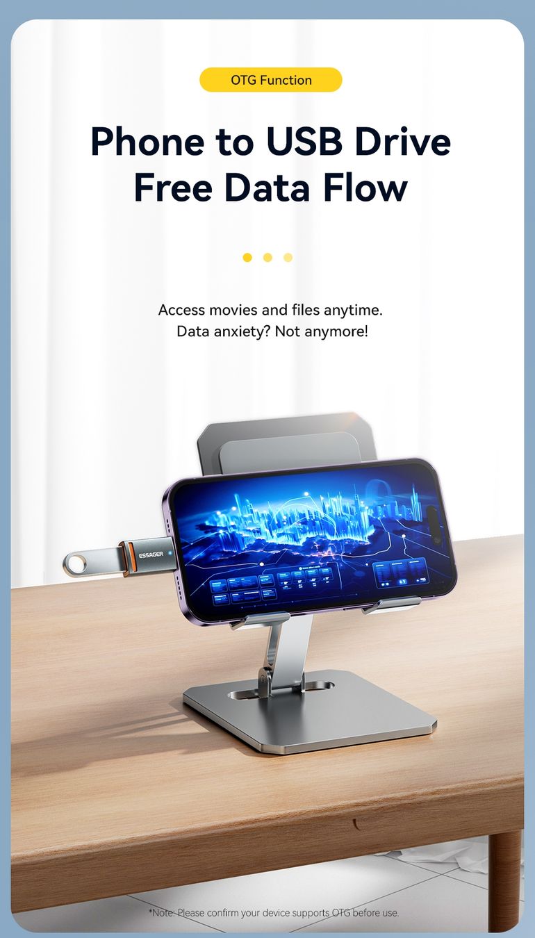 Unità & Adattatore: ESSAGER USB-C auf USB-A Adapter - OTG – Nuovo e nell'imballaggio originale da Romanshorn venduto da pfimex 5