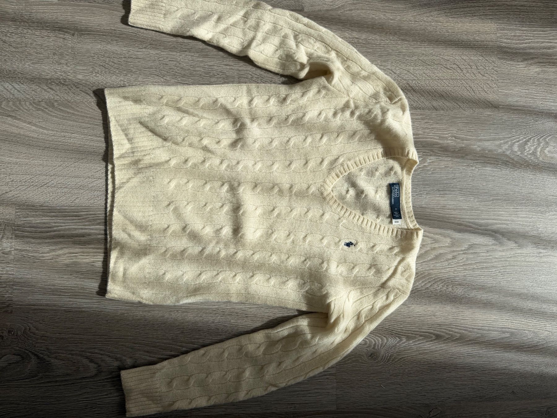 Polo Ralph Lauren Pulls & Sweat-shirts: Pull Polo Ralph Lauren – col V torsadé – écru – Neuf (Voir description) à Delemont par fla_rdn7