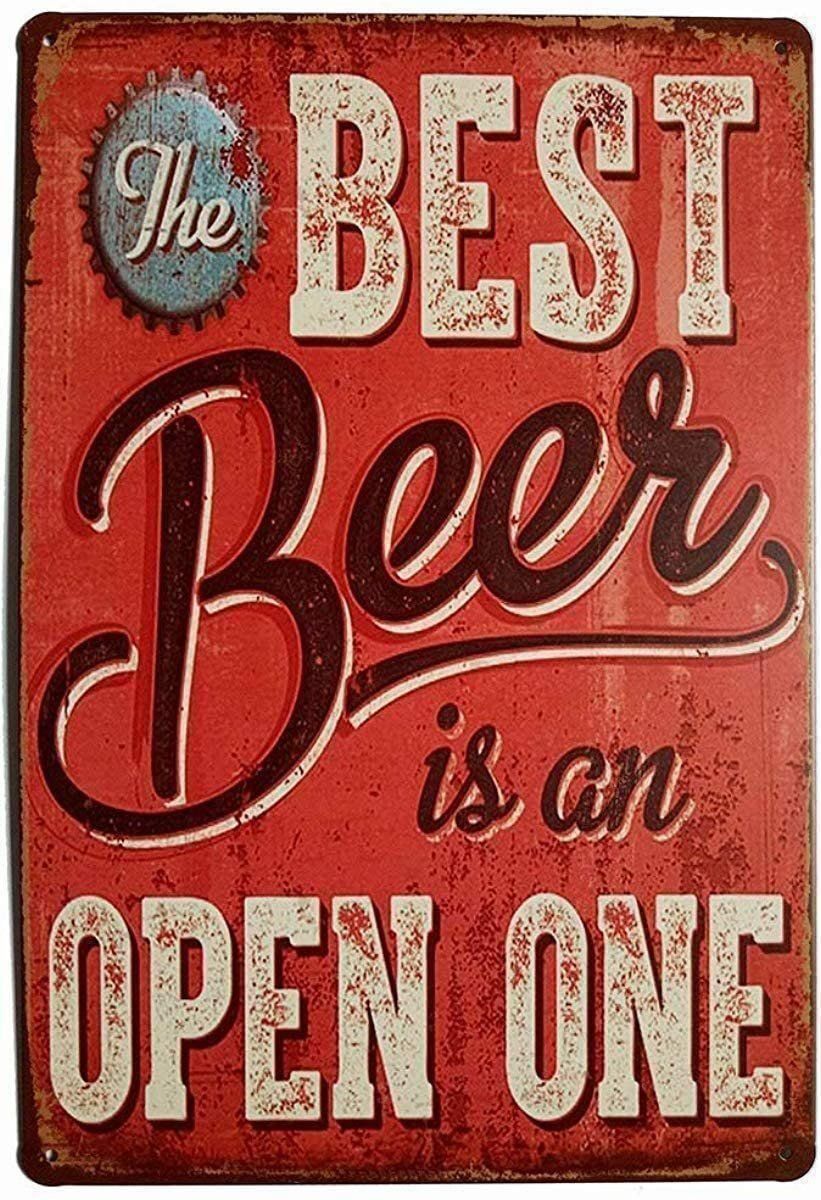 Insegne: Rusty Blechschild-THE BEST BEER IS AN OP – Nuovo e nell'imballaggio originale da Rupperswil venduto da big-one-sale