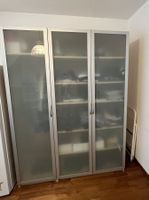 Kleiderschrank Pax IKEA 3-tuerig Aluminium matt Glas gut ...