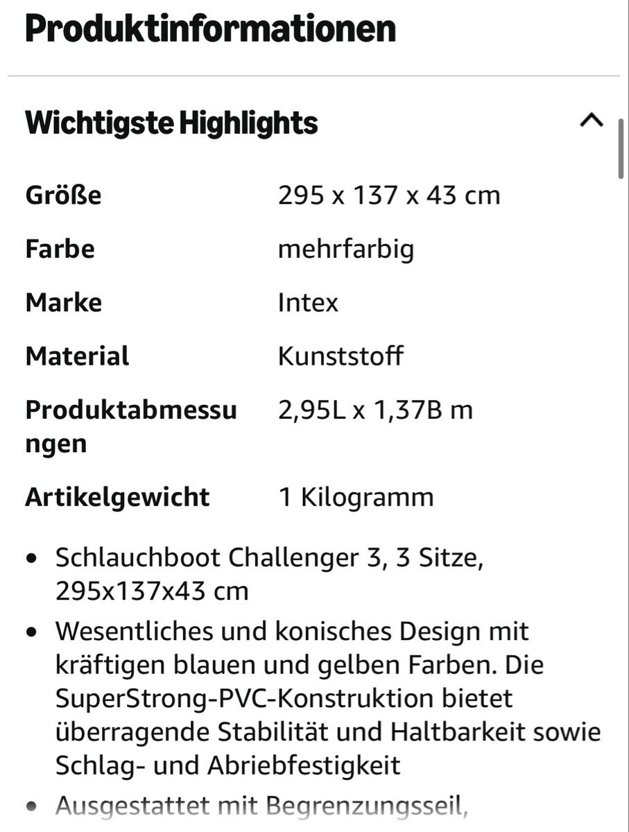 Barche: Schlauchboot blau/gelb – Nuovo (secondo la descrizione) da Giswil venduto da Mauritius9026 3