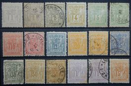 Luxemburg ex. Kat. 46-55 */gest. 1882 Kat. 129 Euro