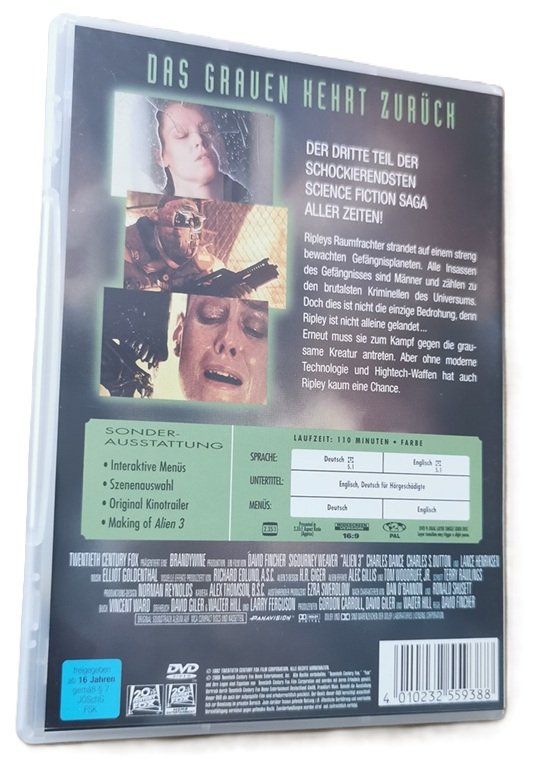 Tous les DVDs: ALIEN 3  (DVD, Sigourney Weaver) – D'occasion à Wilen b. Wollerau par morethanmusic 1