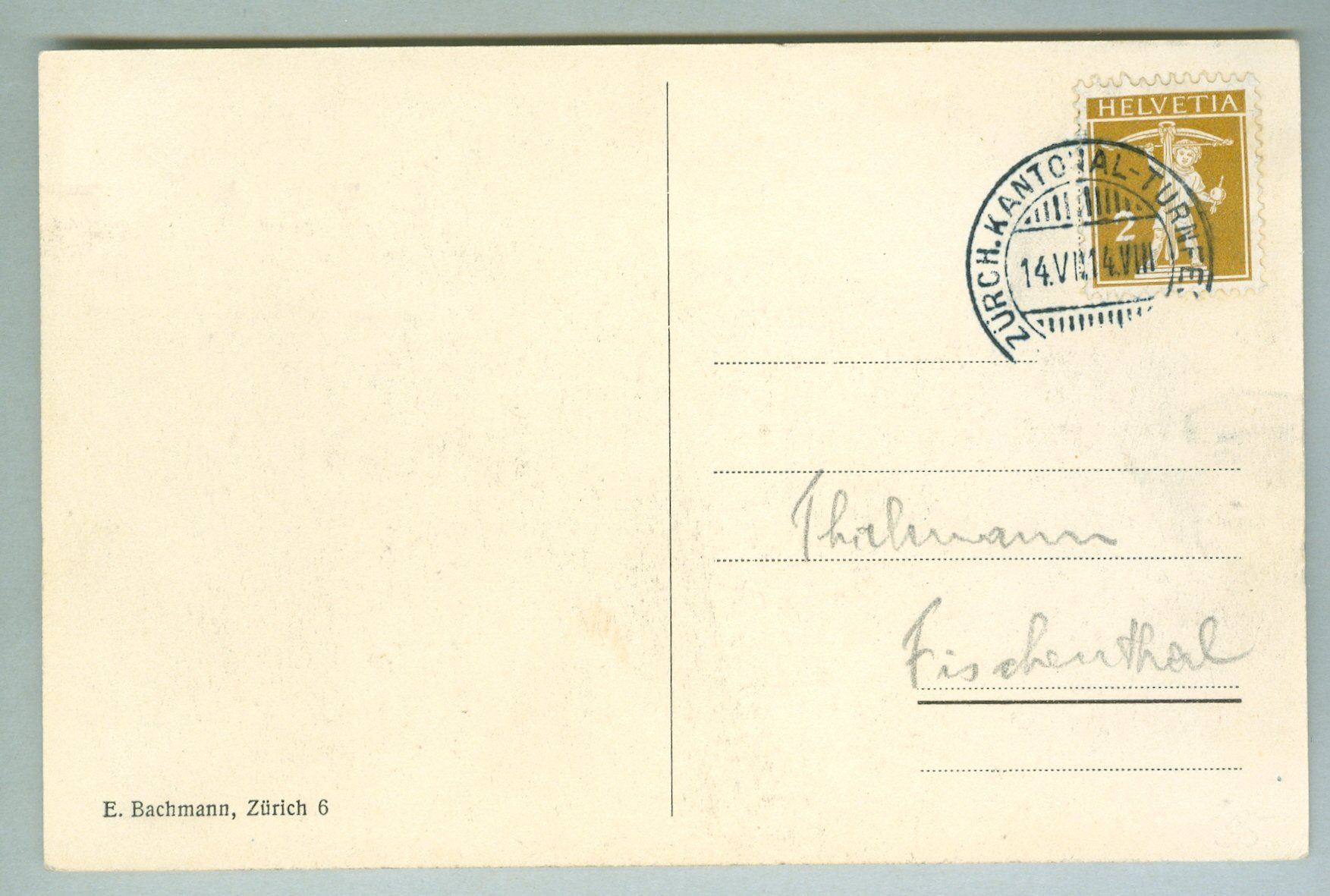 Cartoline postali: 1914 Schweiz AK Kt ZH – Usato da Zürich venduto da yago-rot 1