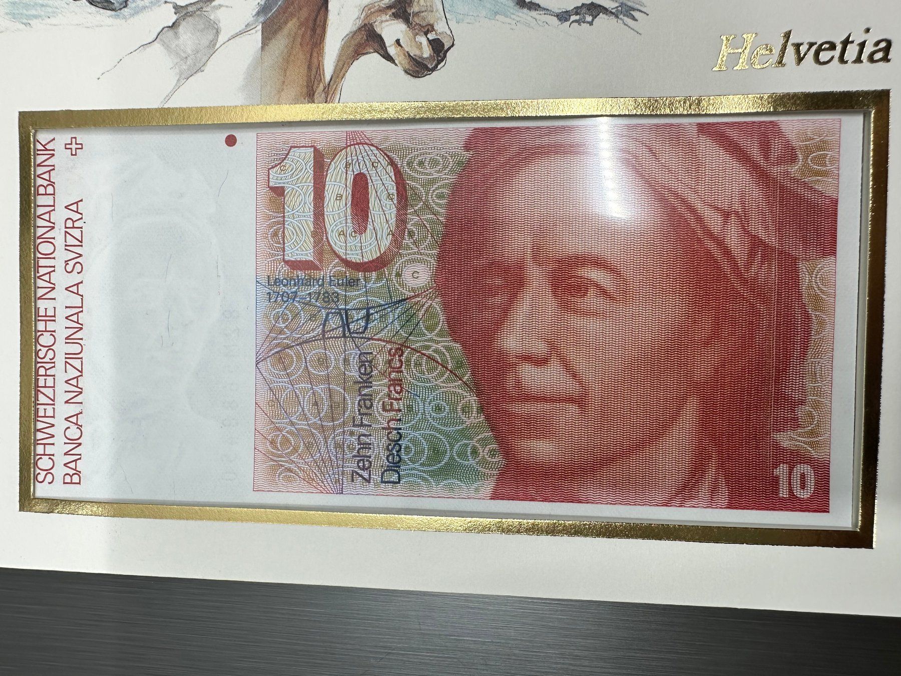 Banknoten: FDC Naba Züri 1984 mit 10.- Note – Gebraucht aus Arisdorf von Liquidus 7