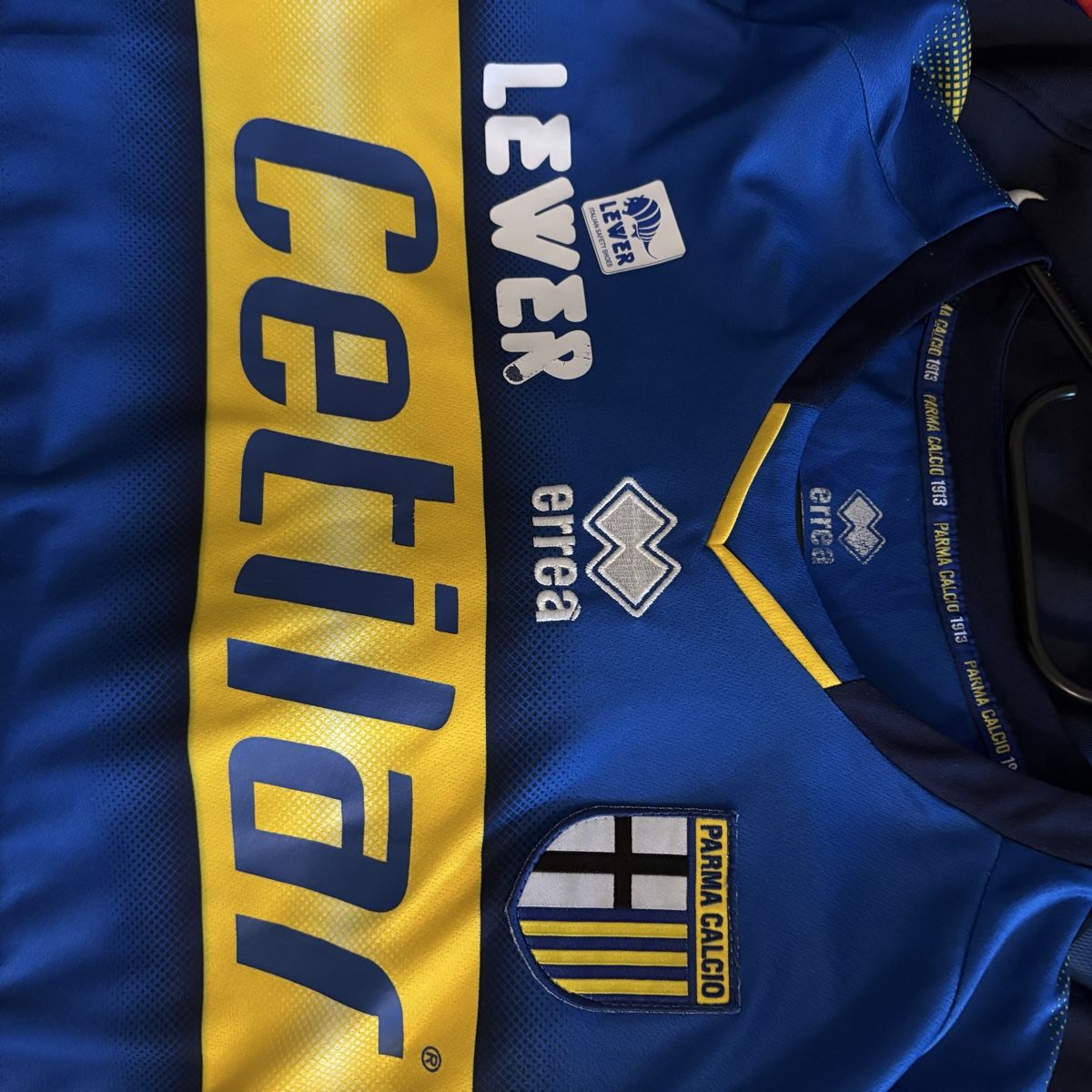 Canottiere & Pantaloni: Parma Calcio Trikot Errea – Usato da Winterthur venduto da LaBodega 8
