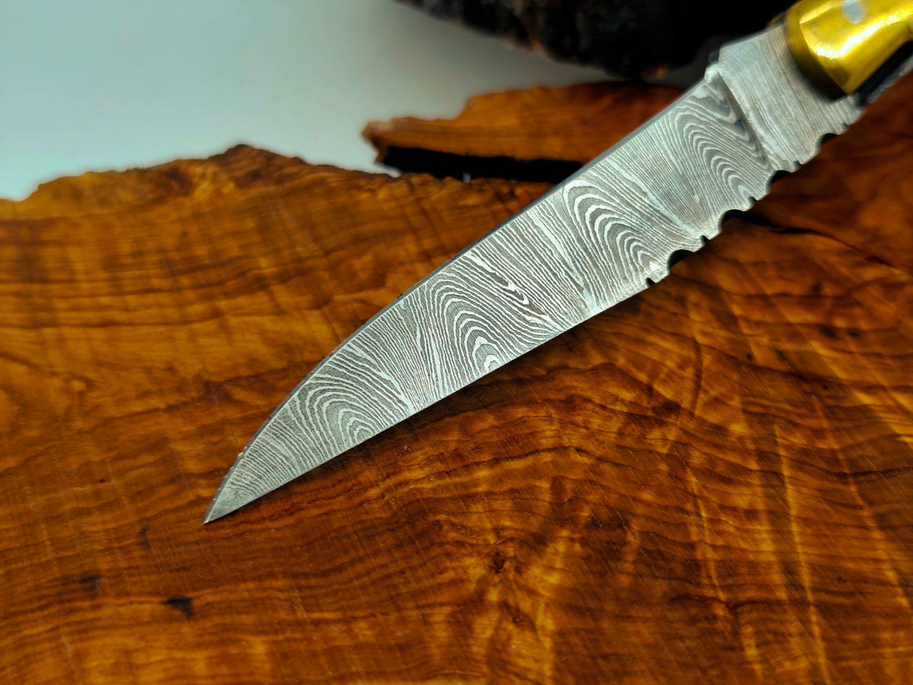Accessori: Laguiole Damast Messer Klappmesser echtes Damastmesser – Nuovo e nell'imballaggio originale da Arlesheim venduto da Premius_1 2