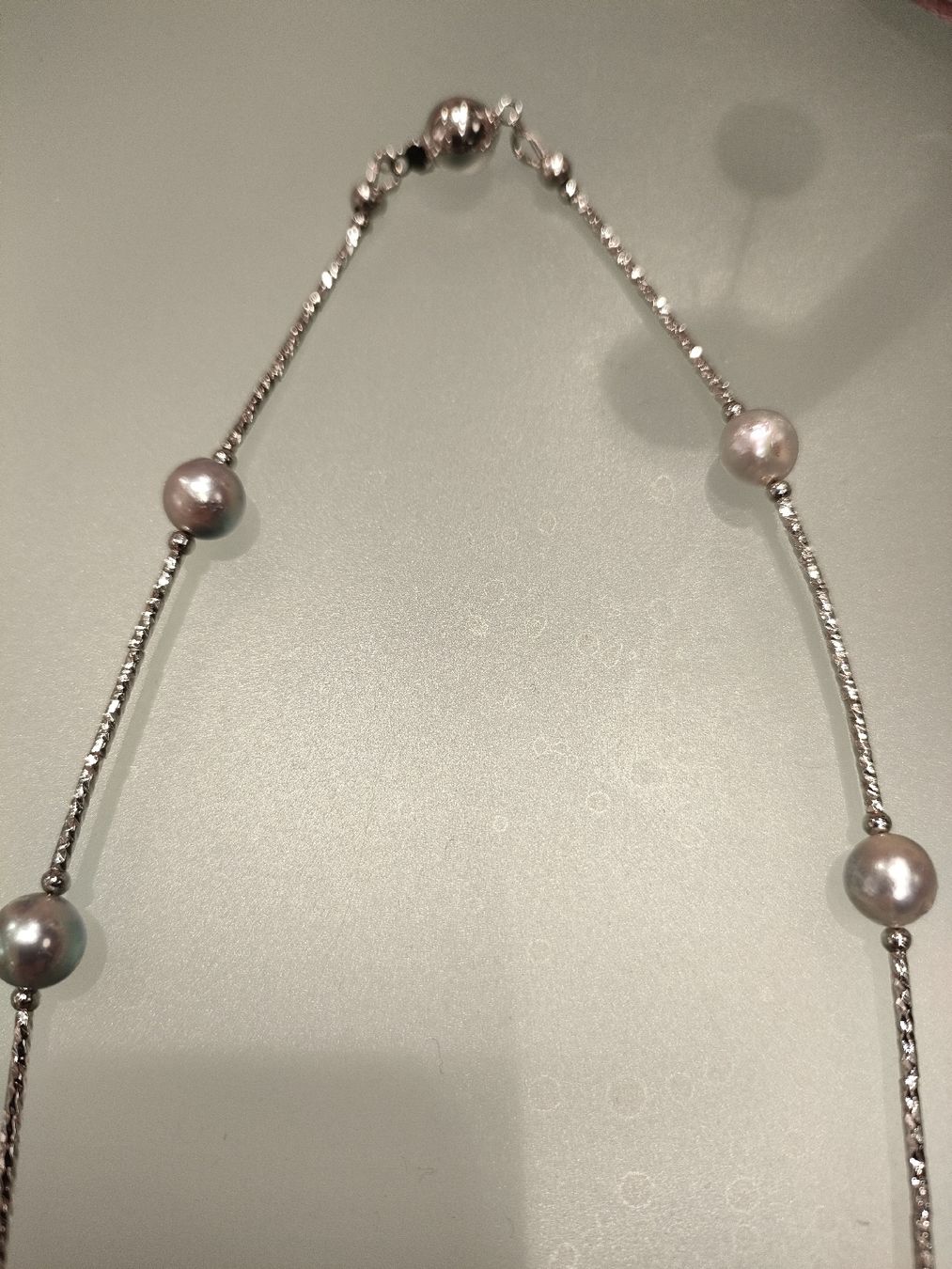 Catenine: Silber Kette mit Akoya Perlen  – Nuovo e nell'imballaggio originale da Bern venduto da Lidia.5 3