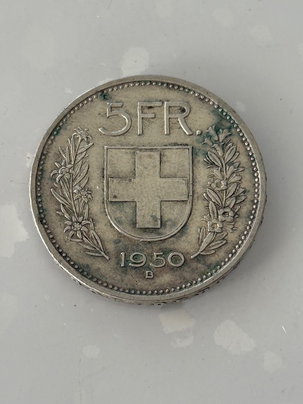 Tutti le monete: 5 Franken 1950  Rar – Usato da Wallisellen venduto da SWISS_SILVER1 1