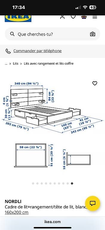 Lits: Lit 160x200 – Neuf avec emballage d'origine à St-Maurice par kathyly 1