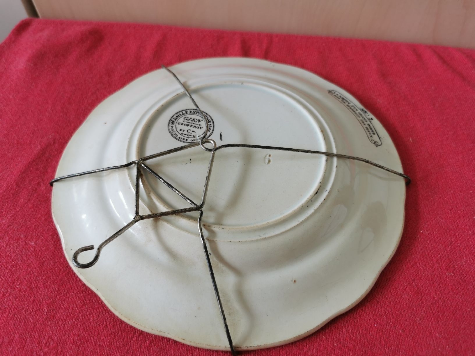 Assiettes: Gien Geoffroy Wand Teller N3 – D'occasion à Schlieren par vlalif 2