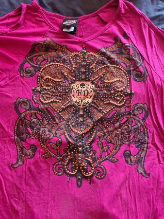 Harley-Davidson Shirt Gr. L mit Schnürung am Rücken
