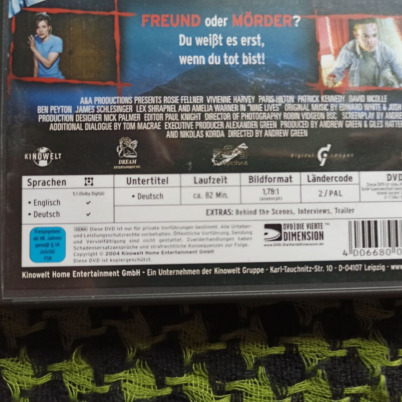 Tutti i DVDs: Nine Lives – Usato da Dübendorf venduto da kb86_MOVIE 2