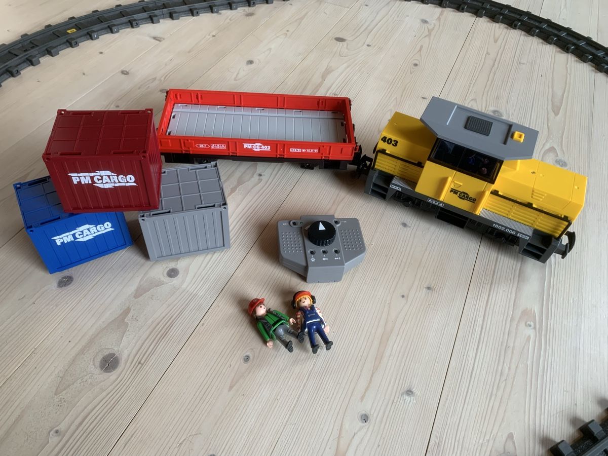 Playmobil Giocattoli: Playmobil RC-Güterzug elektrisch 5258 – Usato da Biberist venduto da coffee13 3