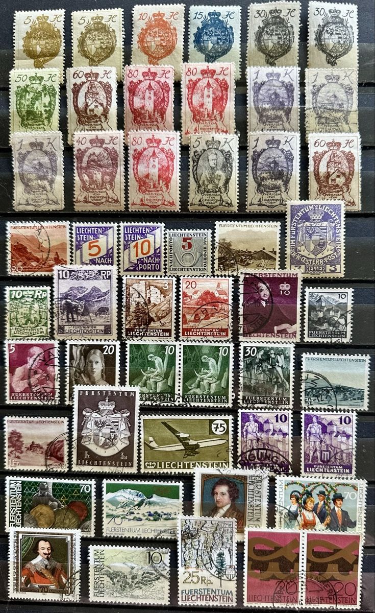 Alle Briefmarken: Liechtenstein – Gebraucht aus Duebendorf von Fczfanrobi