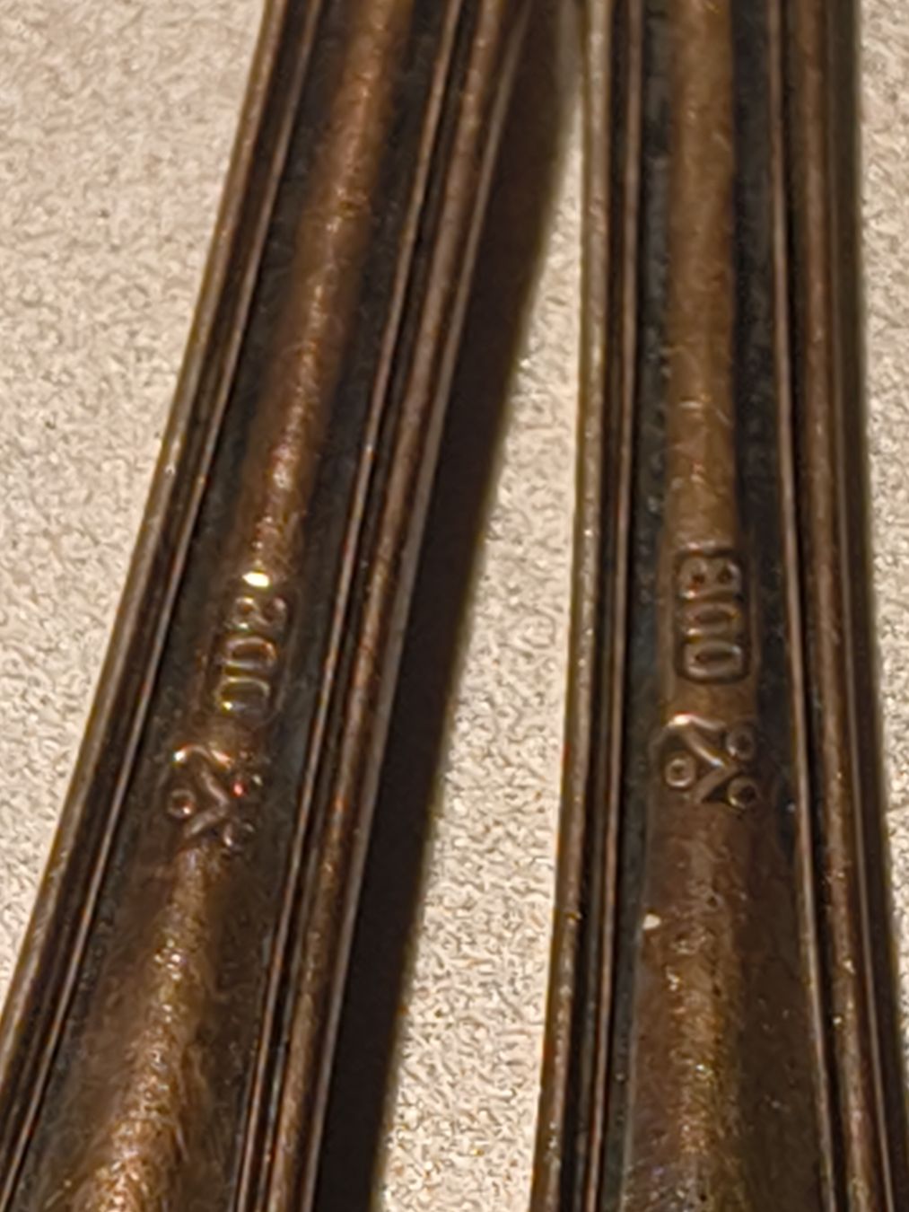 Jezler Forchette: 2 Jezler Dessertgabeln 800 Silber – Usato da stettlen venduto da VintageBern_ch 2