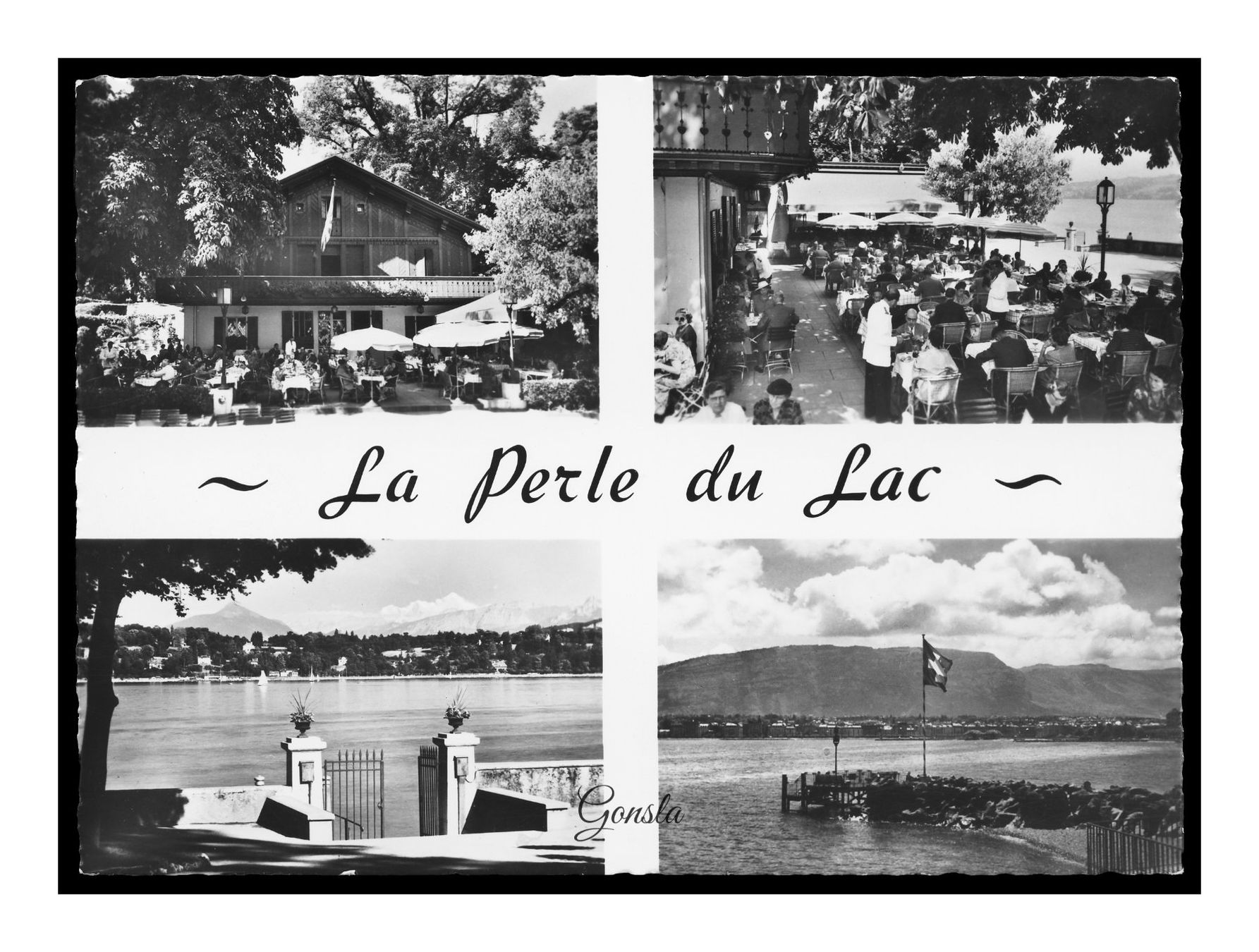 Cartoline postali: LA PERLE DU LAC - 1960 "Multi-Vues" – Usato da Onex venduto da Lagorel01