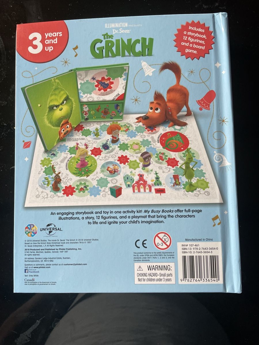 Giochi: The Grinch Book & Board Game Set – Nuovo e nell'imballaggio originale da Buttikon SZ venduto da trzurigo 1